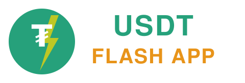 Interface of Flash USDT testing tool displaying simulated USDT transactions and wallet settings for test environments.